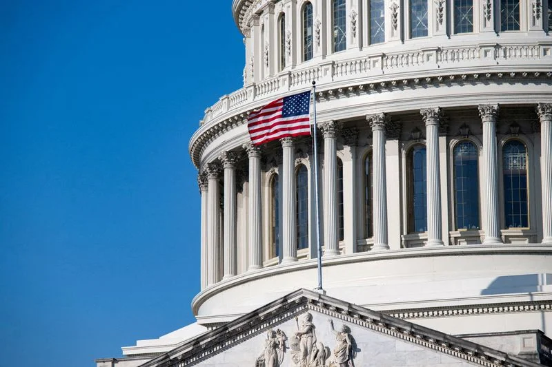The U.S. Treasury Department building in Washington D.C.
