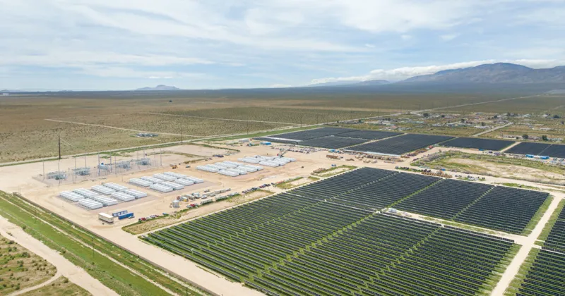 Utility-scale solar power installation facility built by SOLV Energy