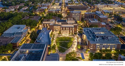 Архітектурний рендер нового корпусу Engineering and Arts Building університету ODU від VMDO Architects