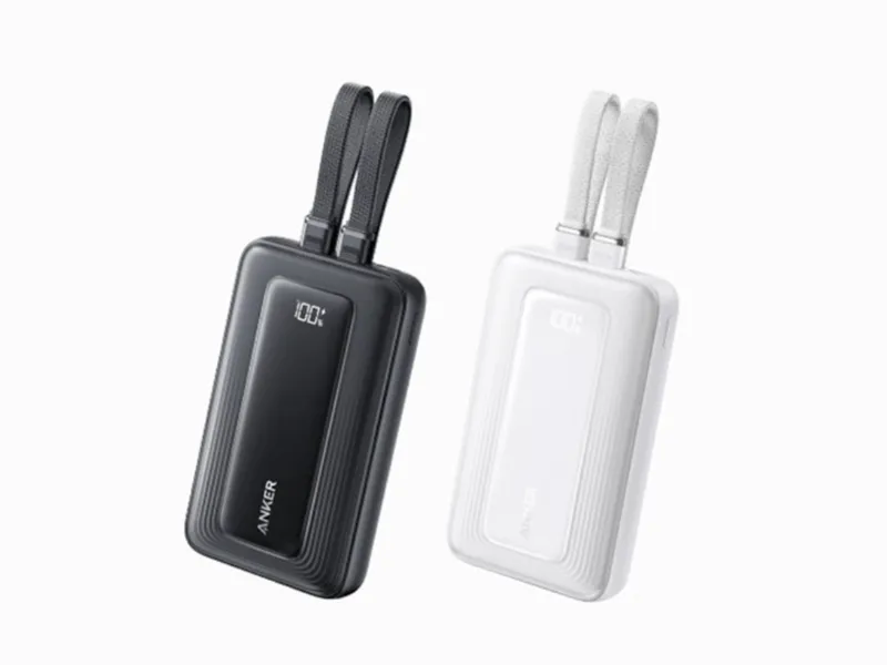 Повербанк Anker Zolo місткістю 20000 мА·год із вбудованим кабелем USB-C