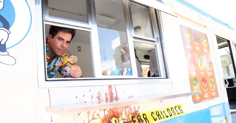 Режисер Елі Рот під час презентації нового фільму Ice Cream Man у Лас-Вегасі