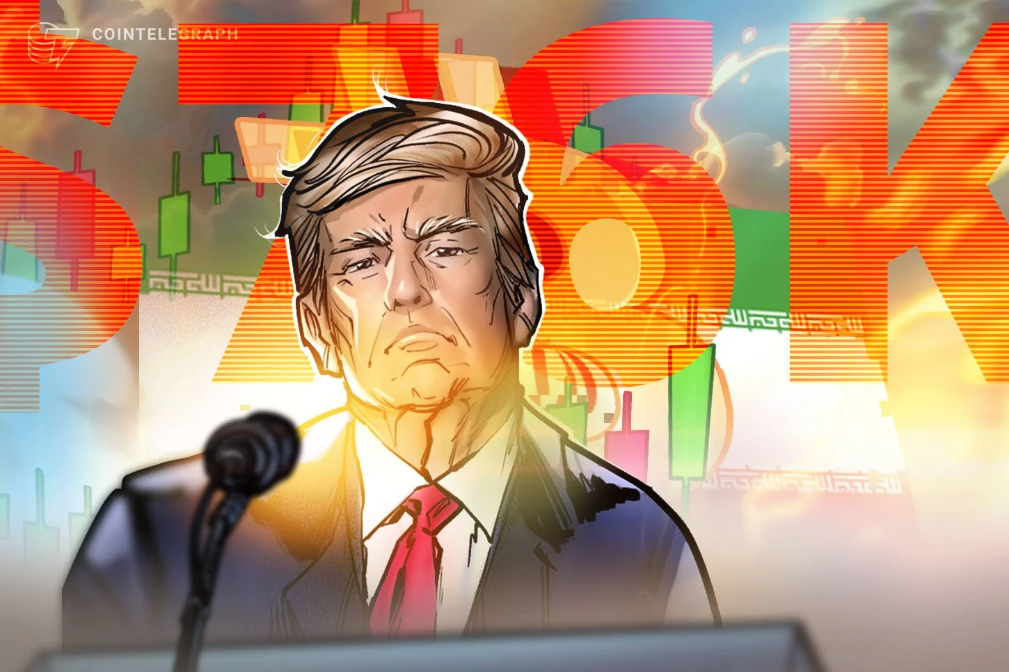 Bitcoin впав до $76K на тлі геополітичної напруги між США та Іраном