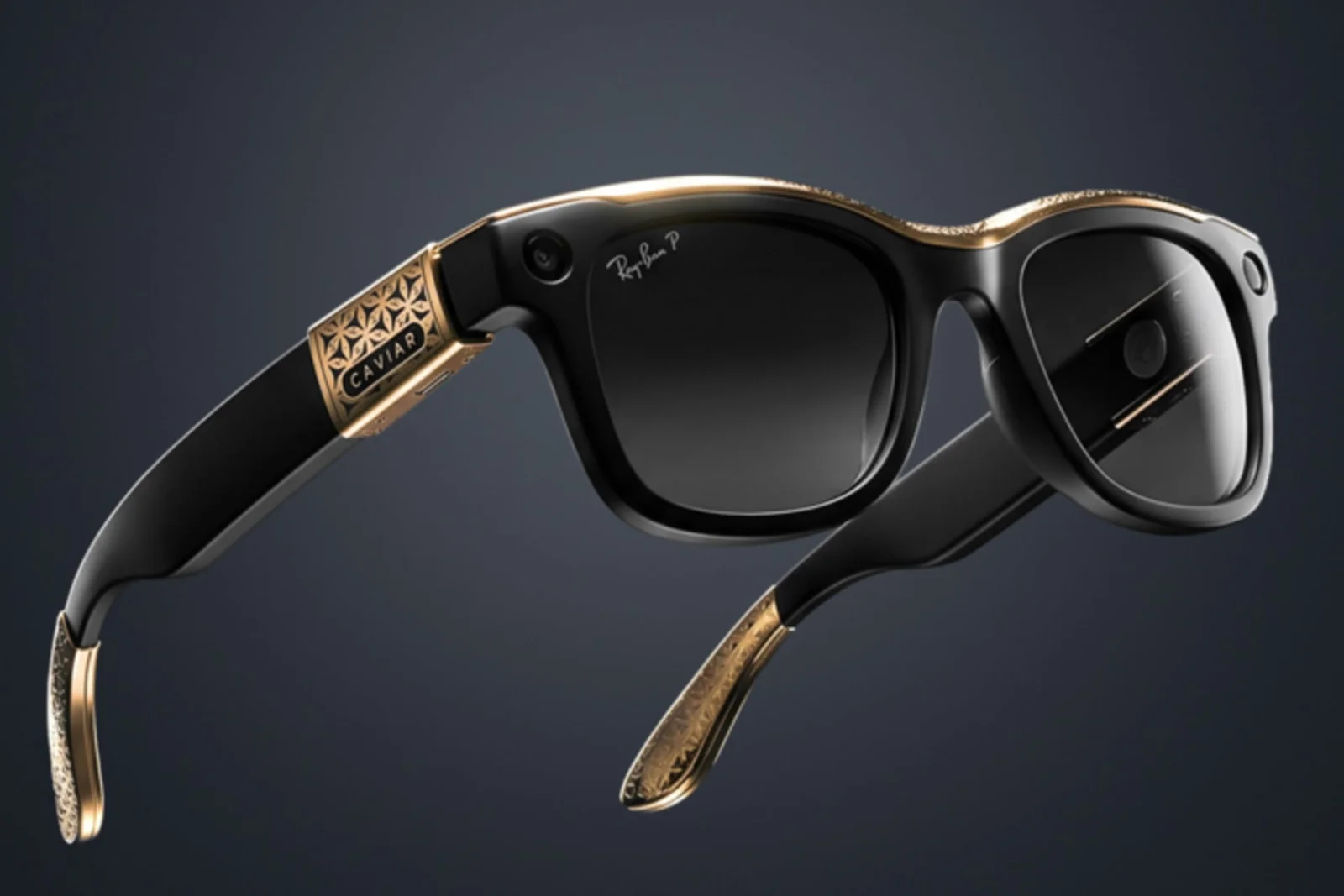 Caviar Ray-Ban Meta AI smart glasses custom luxury gold edition