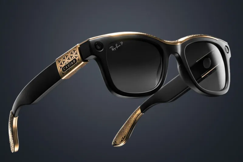 Caviar Ray-Ban Meta AI smart glasses custom luxury gold edition
