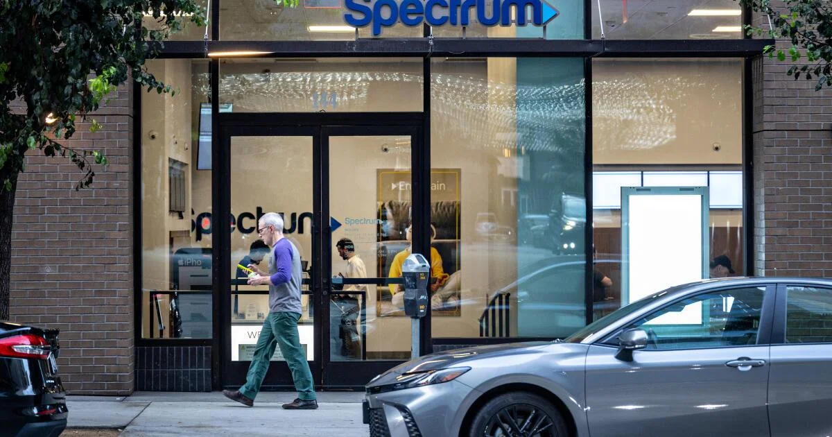 A Spectrum retail store location in Los Angeles following the regulatory approval of Charter's $34.5 billion merger with Cox Communications.
