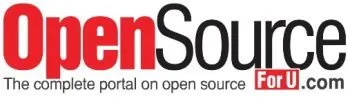 Логотип OpenSource: великі літери "Open" червоного кольору та "Source" чорного, які представляють портал про відкриті технології.