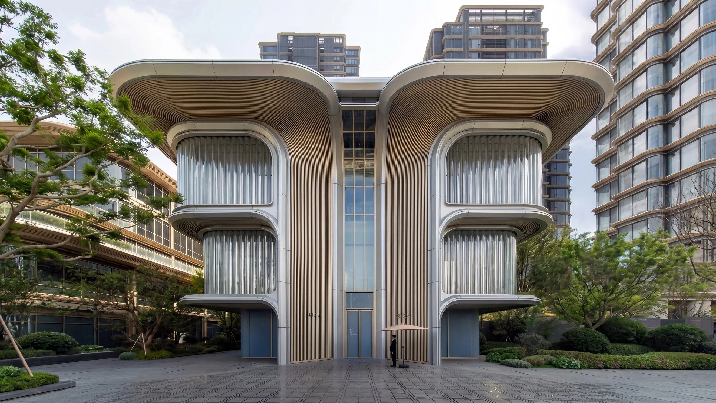 Foster + Partners представили галерею Jia Art у Шанхаї з фасадом із трубчастого скла