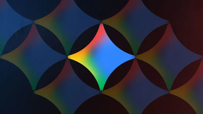 The Google Gemini AI logo displayed on a digital screen.