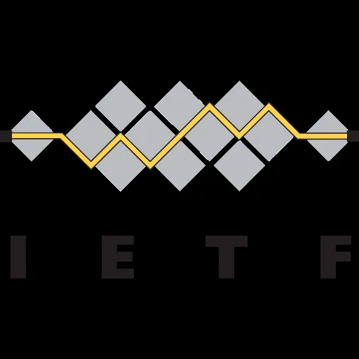 Офіційний чорно-білий логотип IETF на білому тлі
