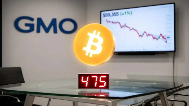 Світловий знак із символом Bitcoin над цифровим годинником на скляному столі перед монітором з фінансовим графіком котирувань.