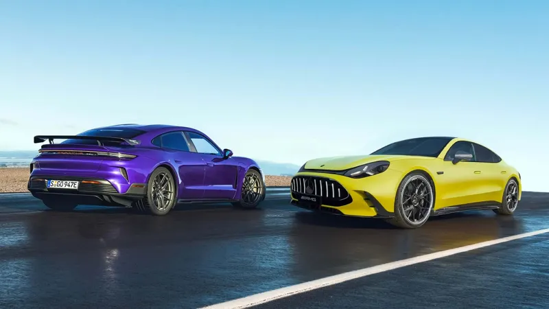Mercedes-AMG GT 4-Door EV випереджає Porsche Taycan за потужністю та швидкістю