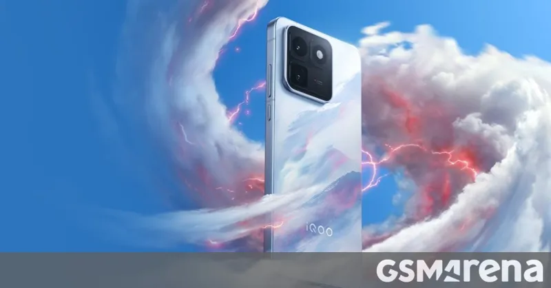 iQOO smartphone engineering prototype showing rear design and camera layout