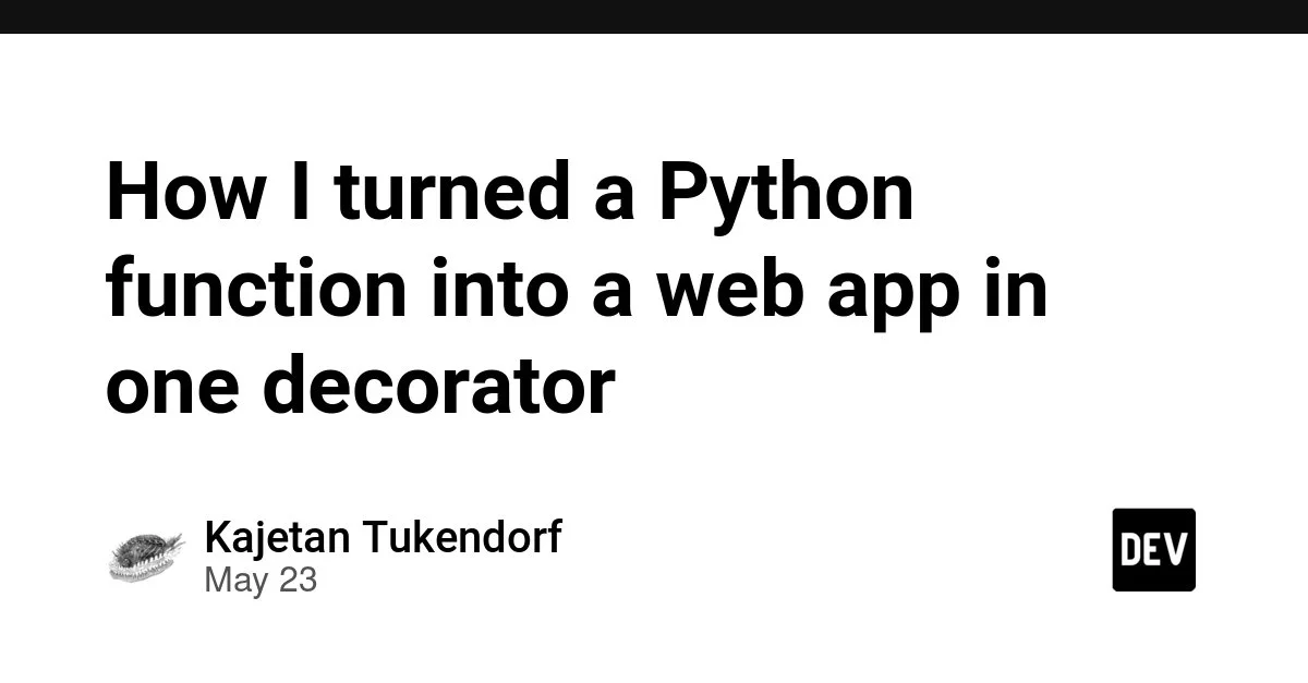 Nix SDK дозволяє перетворювати Python-функції на вебзастосунки одним декоратором