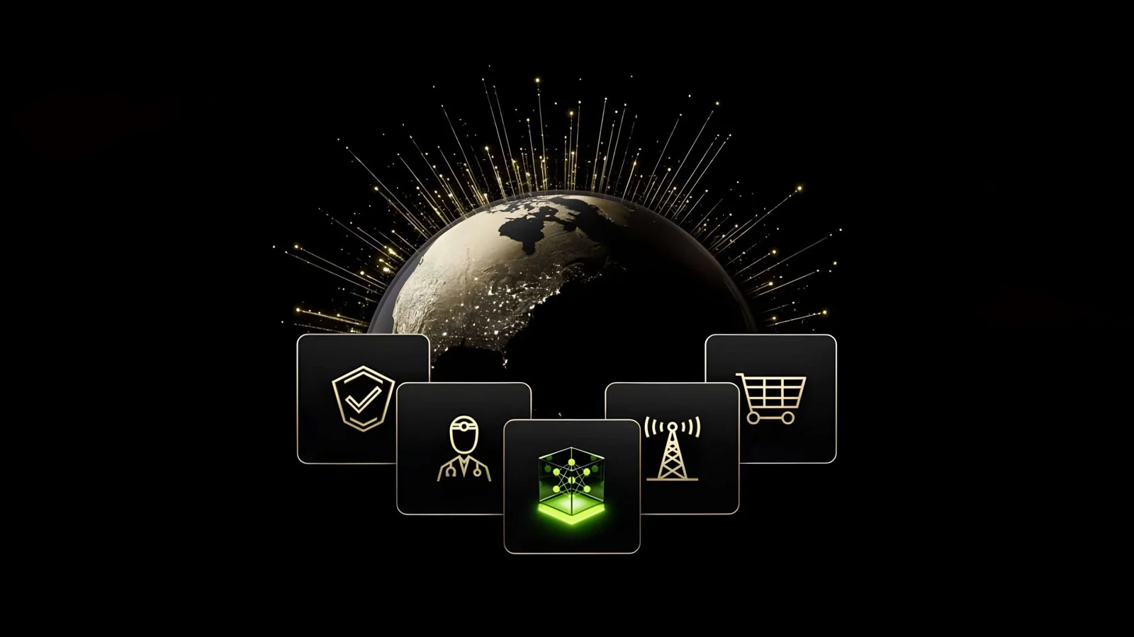 Illustration of NVIDIA Nemotron 3.5 Lightning open-source AI model for enterprise applications