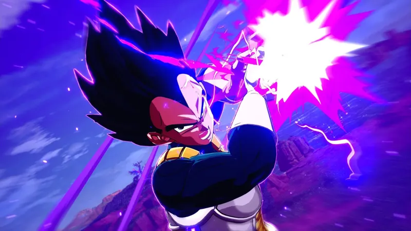 Персонаж Вегета у файтингу Dragon Ball Sparking Zero під час бою