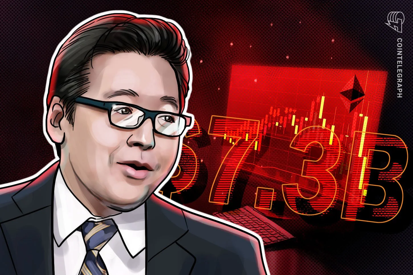 Портфель Tom Lee у Ethereum втрачає 7,35 млрд доларів — ілюстрація до новини в рубриці «Фінанси»