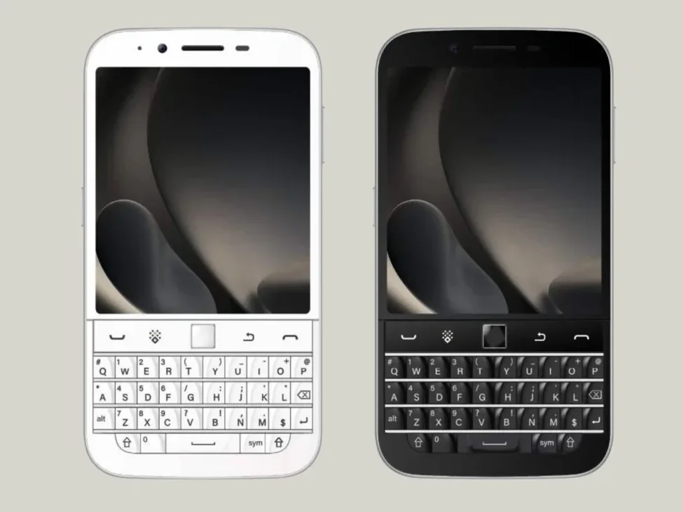 Смартфон Zinwa Q27 із фізичною клавіатурою QWERTY у чорному та білому кольорах