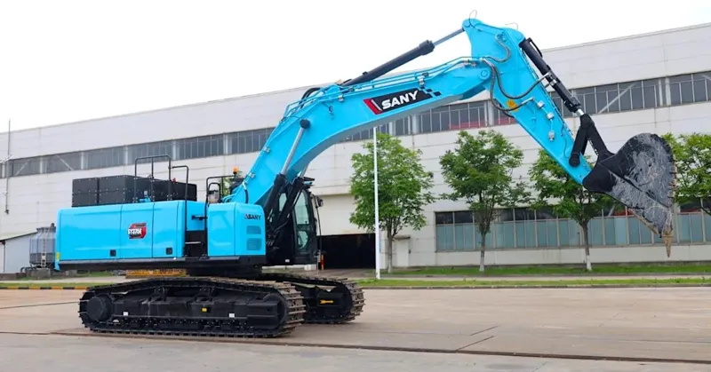 SANY SY375E: Електричний екскаватор з батареєю на 550 kWh