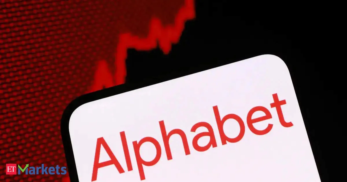 Alphabet logo and corporate office building representing tech giant bond issuance