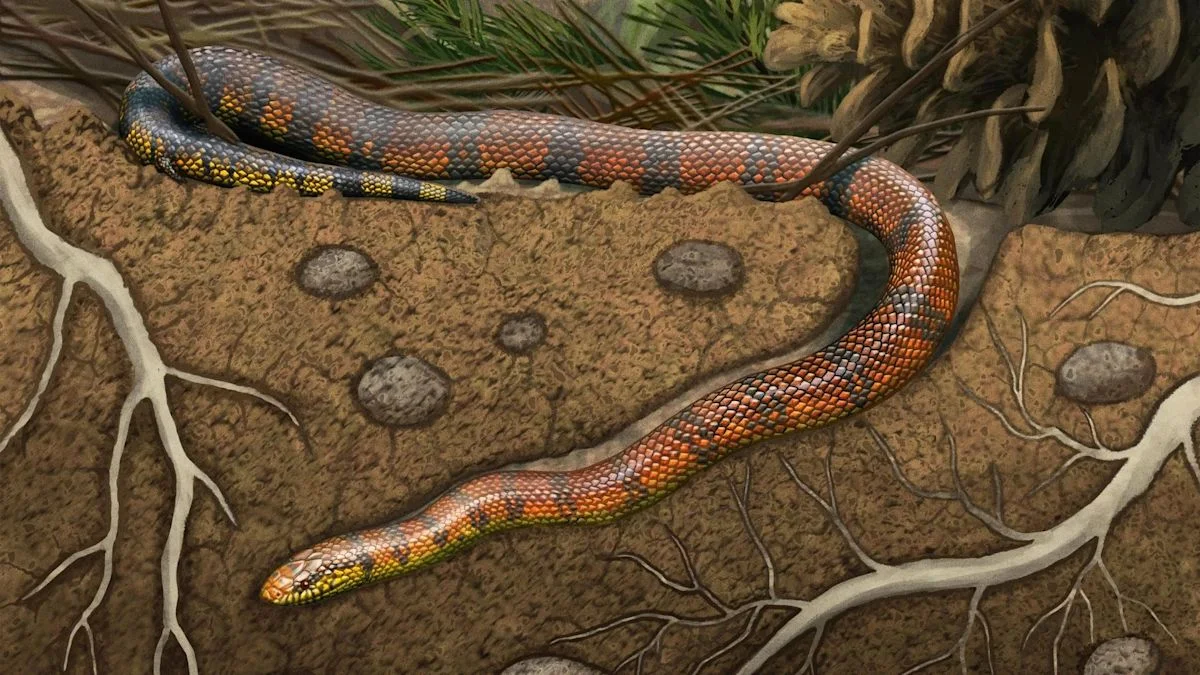 Fossils of an 80-million-year-old snake discovered in Brazil.