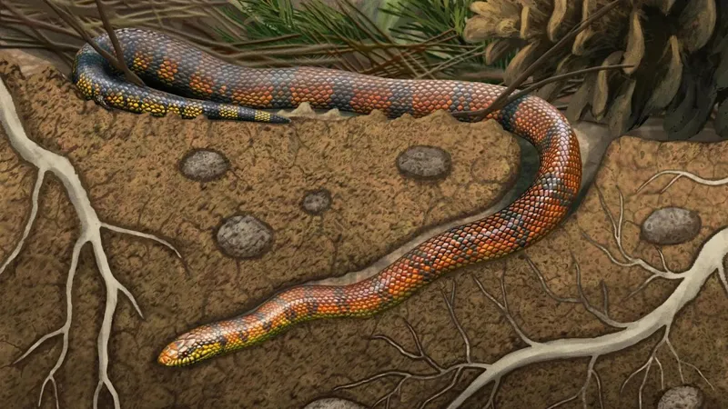 Fossils of an 80-million-year-old snake discovered in Brazil.