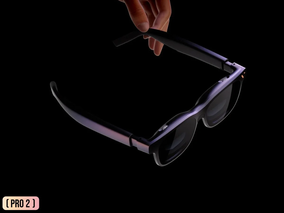 Viture Pro 2 XR smartglasses shown alongside the Mobile Dock Mini.